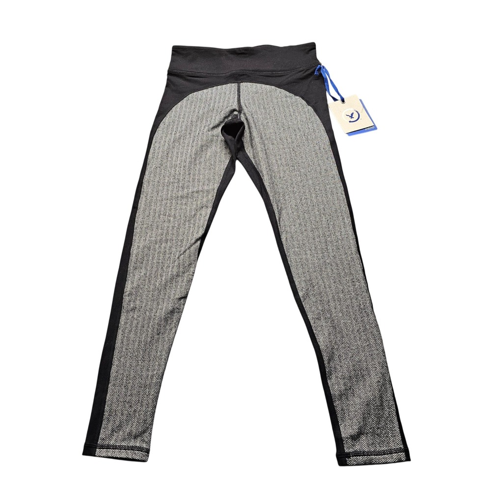 American Eagle Legging Women's Small Black White Herringbone Activewear Legging